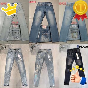 Jean Man Mens Jeans Purple Ksubi Designer Black Skinny Stickers Light Wash Ripped Motorcycle Rock Revival Joggers True Religions Men Denim Jean