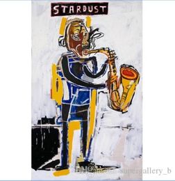 JeanMichel Basquiat Quotstardust1983quot Arte impreso de alta calidad HD Pintura al óleo Decoración del hogar Arte de pared en el lienzo 5044040