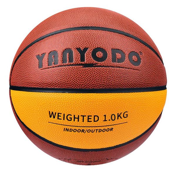 Jeans 1,0 kg de balle de basket lourde Taille de la balle 7 basket-ball pondéré Men de bracelet jeunesse Pratique du poignet noir