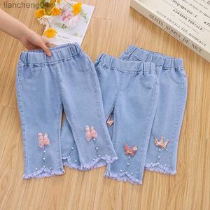 Jeans 1-5 ans enfants filles jean automne pantacourt enfants printemps Flare pantalon filles bas