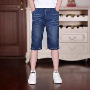 Jeans 110-180 garçons été jean adolescent vêtements surdimensionné décontracté solide taille élastique coton enfants Cowboy pantalon 230413