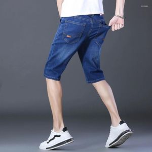 Jeans 2023 été marque hommes coupe droite Denim Shorts classique vêtements décontractés léger coton Stretch mince mince