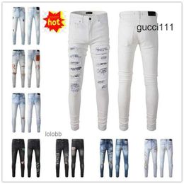 Jeans amirirlies Biker amari amilirs Designer #034 Homme COOLGUY Vêtements Pantalons 6EDG AM Pantalons Luxe 2024 Nouveaux trous en denim YX6Y Arrivées Jean Mens 6EDG 9LFA