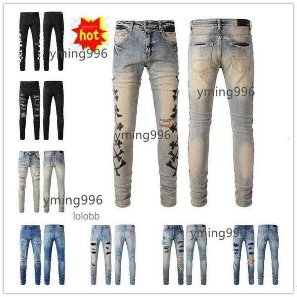 Jeans amis Luxury 2024 COOLGUY Man New imiri amiiri Mens Arrivals Designer Denim amari Holes Pantalon Jean amirl Biker Pants amirlies am Clo IZAB