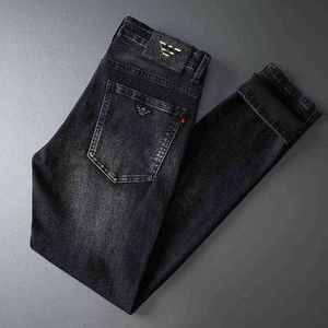 Jeans automne hommes coton élastique Slim Fit petits pieds International spécial coréen Chao marque pantalon Aj
