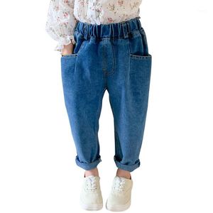 Jeans baby meisje letter patroon kinderen casual stijl kind lente herfst kleding