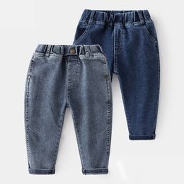 Jeans bébé jeans printemps été 2-10 ans vêtements pour enfants couleur unie élastique leggings en denim 230406