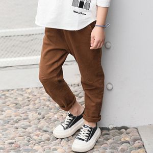 Jeans garçons mode pantalons de survêtement décontractés crayon Beige marron vêtements pour enfants vêtements pantalons pour 412 ans 230616