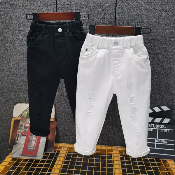 Jeans édition jean garçon blanc cassé cavernes pantalon Cowboy jean enfant bébé garçon jean enfant Denim Streetwear 231215