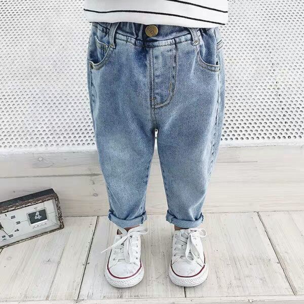 Jeans Garçons Stretch Casual Jeans Skinnies Doux Denim Long Jeans Enfants Garçon Automne Vêtements Pour Bébé Fille Sarouel Enfant Pantalon Unisexe 230512