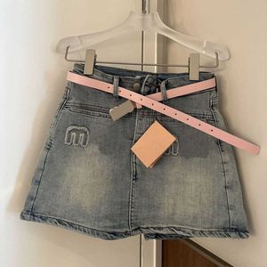 Jeans Merk Designer Dameskleding American Sweetheart Denim Shorts Mode Minirok Geborduurde Letters Broek