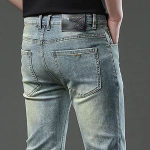 Jeans Brand Men's Brand Jeans Slim Jeans Fashion Casual Street Taille Slim rechte been broek