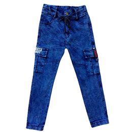 Jeans élastiques pour enfants, pantalons droits en Denim pour garçons, multi-poches, printemps-automne, 312t, 230830