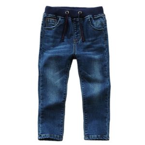 Jeans Jeans para niños Diseño clásico de algodón para niños Jeans para niños Primavera y otoño Ocio Pantalones de cintura elástica de 2 a 14 años 230406