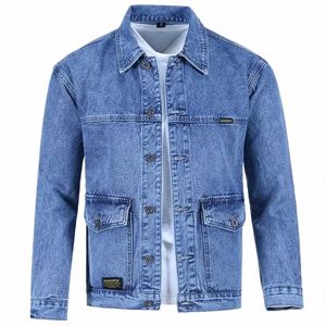 Jeans manteau pour hommes bleu fesses Denim vestes homme Cargo bas prix conseil homme G marque lâche une pièce hiver surdimensionné Y2k D626 #