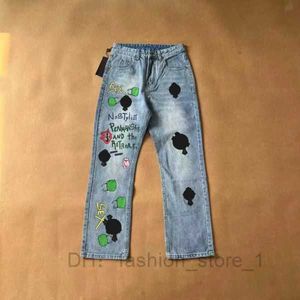 Jeans Cross-skin Washed Jean Chromeheart avec High Waist Lovers Chromees Loose Rework Process Chrome 13 475n 5 FTMD