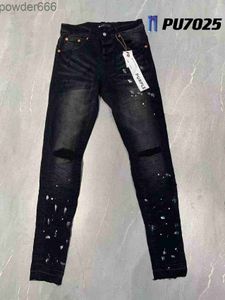 Jeans Designer Violet Skinny Hommes Ripped Bike Slim Pantalon droit Fold Fashion Tendance Marque Rétro Hip Hop High Street 42 2woi