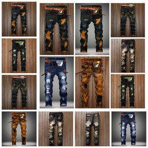 Jeans European American Trend Solid Color Nostalgic Motorcycle Rechte broek Ondersteuning Mixed Batch