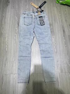 Jeans Fashion Baggy echt merk Elastische Casual Long Mens Summer Nieuwe StyleK86D UOMO 5WTG