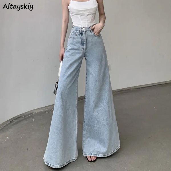 Jeans Flare Jeans Mujer Baggy Moderno Chic Popular Elegante Señora Diseñado Denim Longitud Completa Personalidad Streetwear Nueva Primavera Haruku