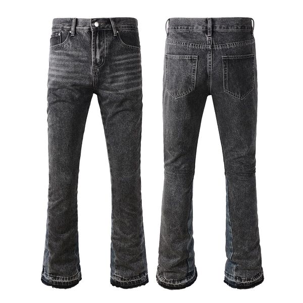 Jeans para hombre Diseñador Skinny Biker Negro Blanco Largo Rip Mens Motocicleta Cremallera Hip Hop Distress Cargo Denim Juventud Slim Fit Recto Agujero desgastado Cool Guy Super