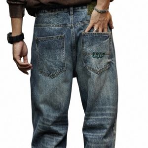 Jeans pour hommes Baggy Pantalons Loose Fit Harem Pantalons Vêtements pour hommes Fi Poches Grande taille Homme Denim Pantalon surdimensionné 40 I0Nd #