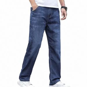 jeans pour hommes pantalon cowboy masculin à jambe large droite avec poches pantalon décontracté lâche coréen fi.Nembing soft style z8vb # #