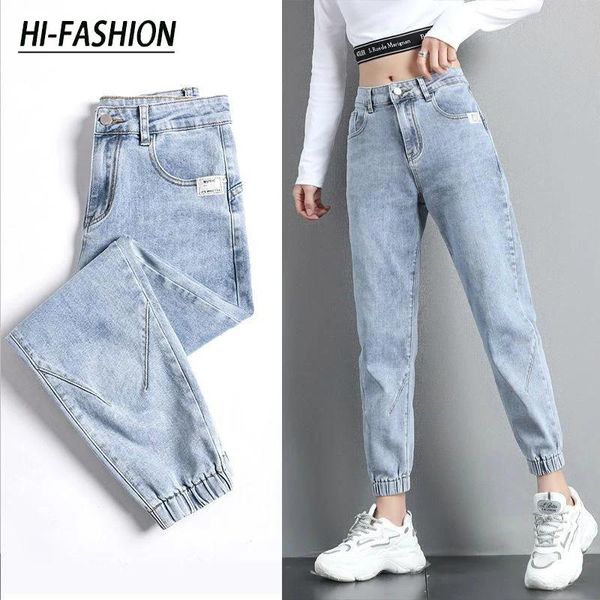 Jeans HIFASHION femmes rue jean nouvelle cheville longueur recadrée Denim pantalon femme pantalons de survêtement printemps coréen femme décontracté mince sarouel