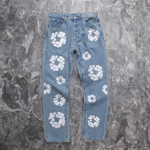 Jeans High Street Pantalons Jeans Imprimer Haute Qualité 1 Hommes Vintage 240308