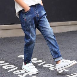 Jeans IENENS 5-13Y Ropa para niños Jeans rectos delgados Pantalones clásicos Ropa de mezclilla para niños Pantalones largos Niños Baby Boy Pantalones casuales 230317