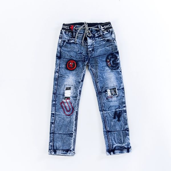 Jeans IENENS Automne Garçon Vêtements Enfants Cowboy Pantalon Enfants Casual Denim Vêtements Bas Pantalon Bébé Garçon Stretch Jean 230616