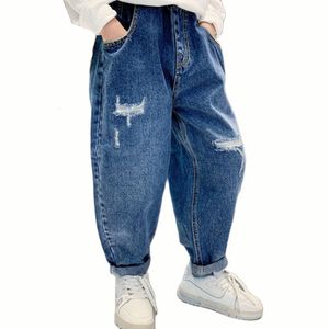 Jeans Jeans garçon grand trou enfants Jeans pour garçons Style décontracté enfants Jeans printemps automne enfants vêtements 6 8 10 12 14 231019