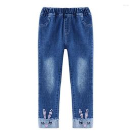 Jeans Kinderen Render broek Peuter Girl -outfit Skinny Long Legging Bottoms Girls Casual denim broek Borduurwerk