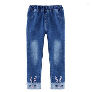 Jeans enfants rendre pantalon enfant en bas âge fille tenue maigre longue Legging bas filles décontracté Denim pantalon broderie