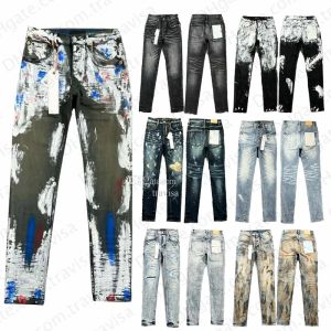Jeans Ksubi Diseñador Jeans Purple Jean Mens Rise Elástica ropa para hombre elástica Fashion Wans Jeans Designer Fashion e7id#