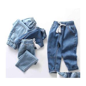 Jeans Lawadka Summer Thin Kids Gar￧ons gar￧ons Cotton Children Boy Girl Girl Pantal