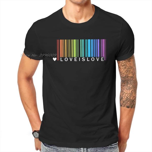 Jeans Love is Love Lgbt Pride arc-en-ciel t-shirt Vintage Alternative grande taille col rond t-shirt haut vendre Haruku hommes hauts