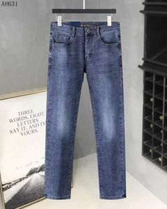 Jeans heren 2022 High-end herfst- en winterheren jeans casual denim broek losse straightuxhj