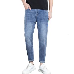 Jeans heren 2022 trendy zomer dunne stijl lente en herfst werkkleding los bijgesneden broek casual lange broek