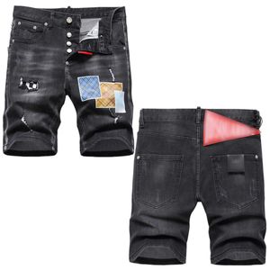 Jeans heren Ds23 gescheurde broek vierkant gepersonaliseerde 22fw broek merk mode ontwerper denim shorts gat breken Dsq Y842 slime leggings Gr Gkqn