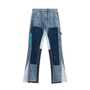 jeans hommes jeans de créateur hommes jeans designer pour femmes et hommes jeans rétro high street éclaboussés d'encre graffiti montage street wear unisexe tendance jeans pantalons taille S-XL