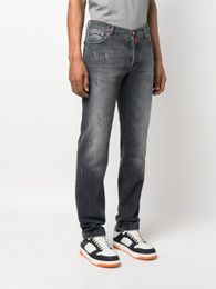 Jeans Heren Designer Kiton Contrasterende details Distressed Jeans Lente Herfst Lange broek voor heren Nieuwe stijl denimbroeken