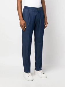 Jeans Diseñador para hombre Kiton Jeans elásticos de corte relajado Primavera Otoño Pantalones largos para hombre Pantalones de mezclilla de nuevo estilo
