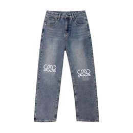 Jeans para hombre Diseñador Piernas Abiertas Tenedor Apretado Capris Denim Pantalones Rectos Agregar Fleece Espesar Adelgazar Stretch Jean Pantalones Marca Homme Ropa Bordado Impresión