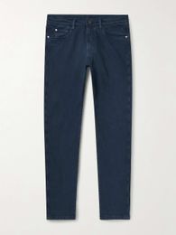 Diseñador de jeans diseñadores largos diseños relajados loro piana new blue-fit jeans europoean y pantalón sólido americano