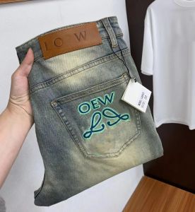Jeans Mens Stretch Designer Legs Open Stork abre Capris Denim Pantalones rectos Agregar pantalones de jean de vellón