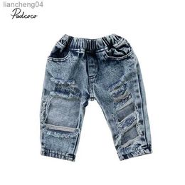 Jeans nouveau-né bébé fille bas décontracté trou déchiré Denim pantalon Leggingd pantalon jean 6M-5T