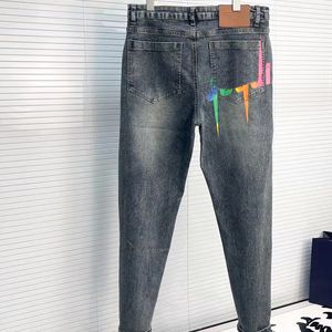 jeans broek designer jeans herenjeans slank passend nieuw trendy merk veelzijdige rechte broek borduurwerk quilten gescheurd merk vintage broek mode jeans M-4XL