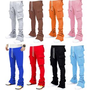 Jeans pantalons hommes S grande taille Cargo Design personnalisé Flare Sweat Street Wear hommes Pile empilé 510