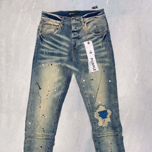 Jeans pour hommes heren designer hoge kwaliteit mode coole stijl luxe denim broek verontruste gescheurde biker zwart blauwe jean slim fit motorfiets